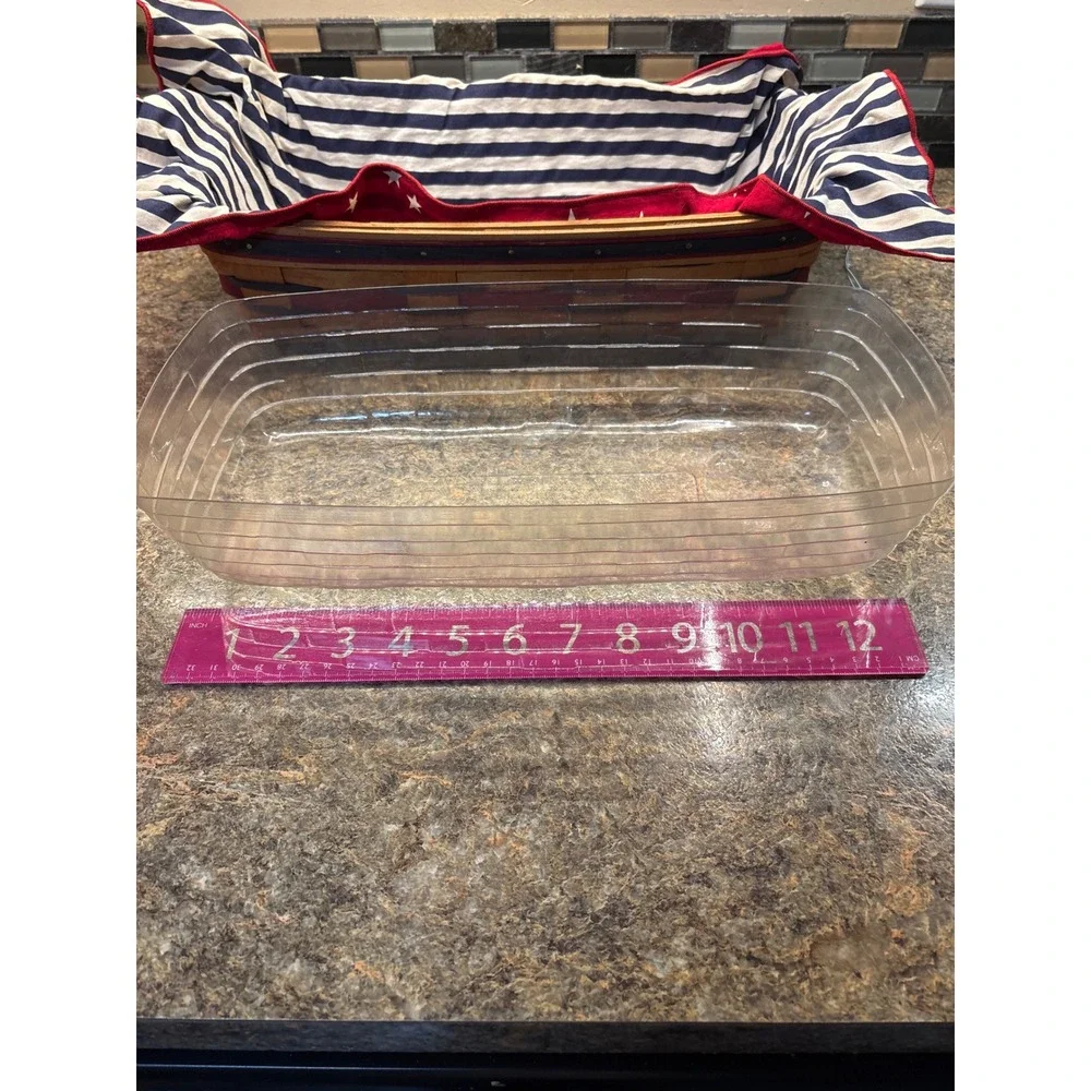 Longaberger Basket 1993 Crisco American Celebration Patriotic Liner Stars Stripe